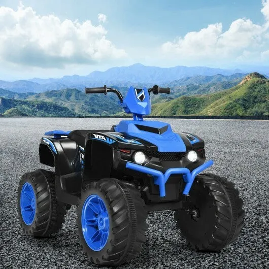 12V Kids Ride on ATV with LED Lights and Treaded Tires and LED