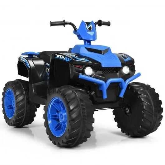 12V Kids Ride on ATV with LED Lights and Treaded Tires and LED