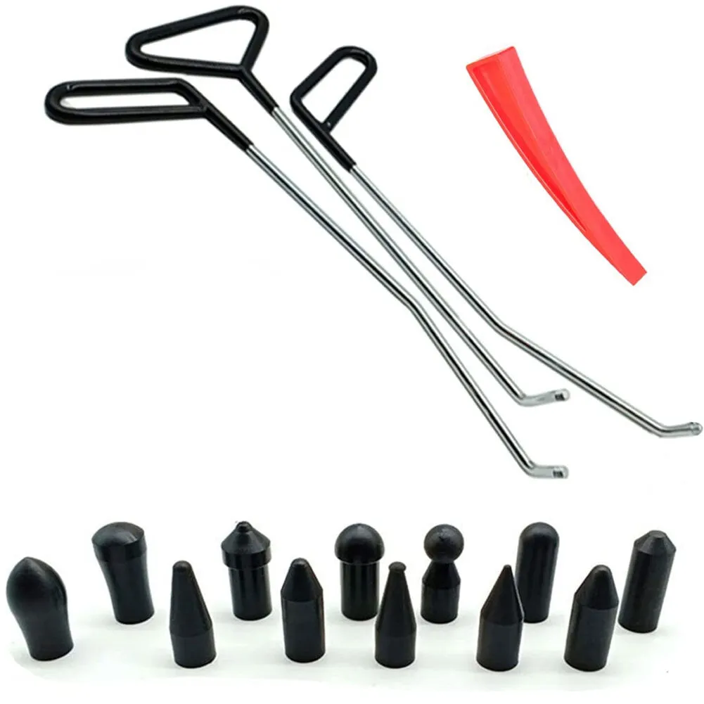 14Pcs Dent Repair Tool Paintless Rods Body Dent Removal Tool with