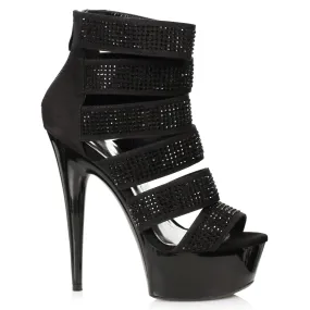 609-MEGAN 6" Rhinestone Bootie
