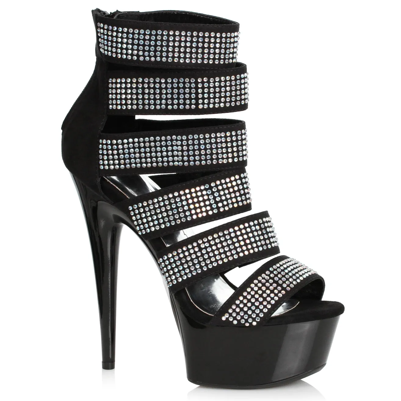 609-MEGAN 6" Rhinestone Bootie