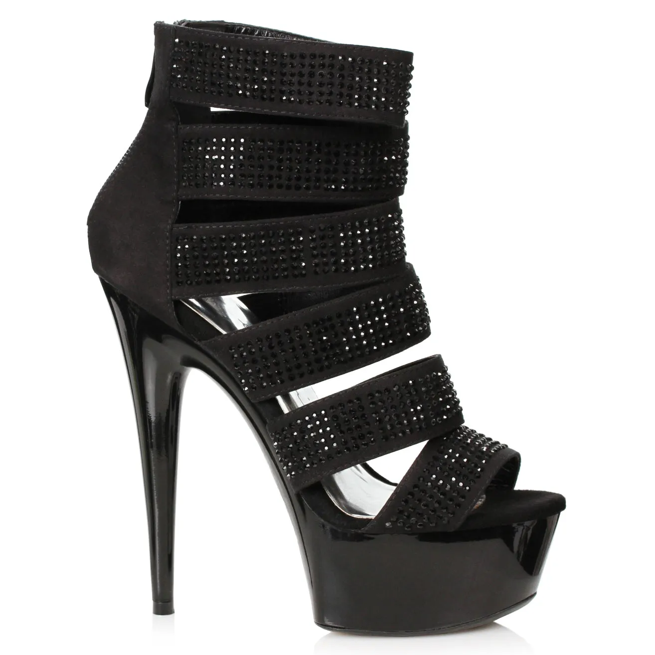 609-MEGAN 6" Rhinestone Bootie