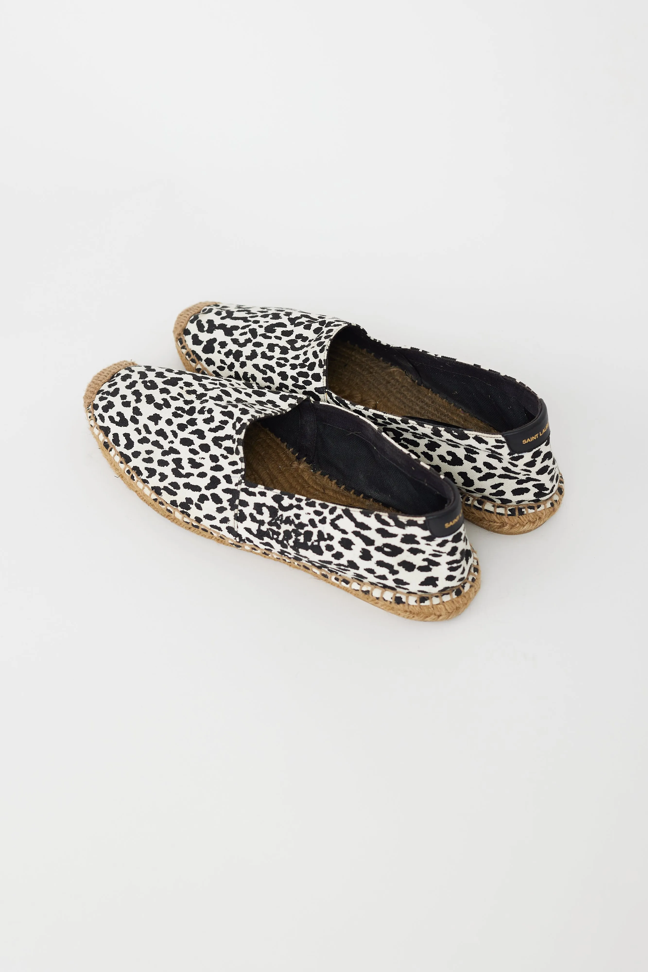 Black & White Canvas Espadrille Loafer