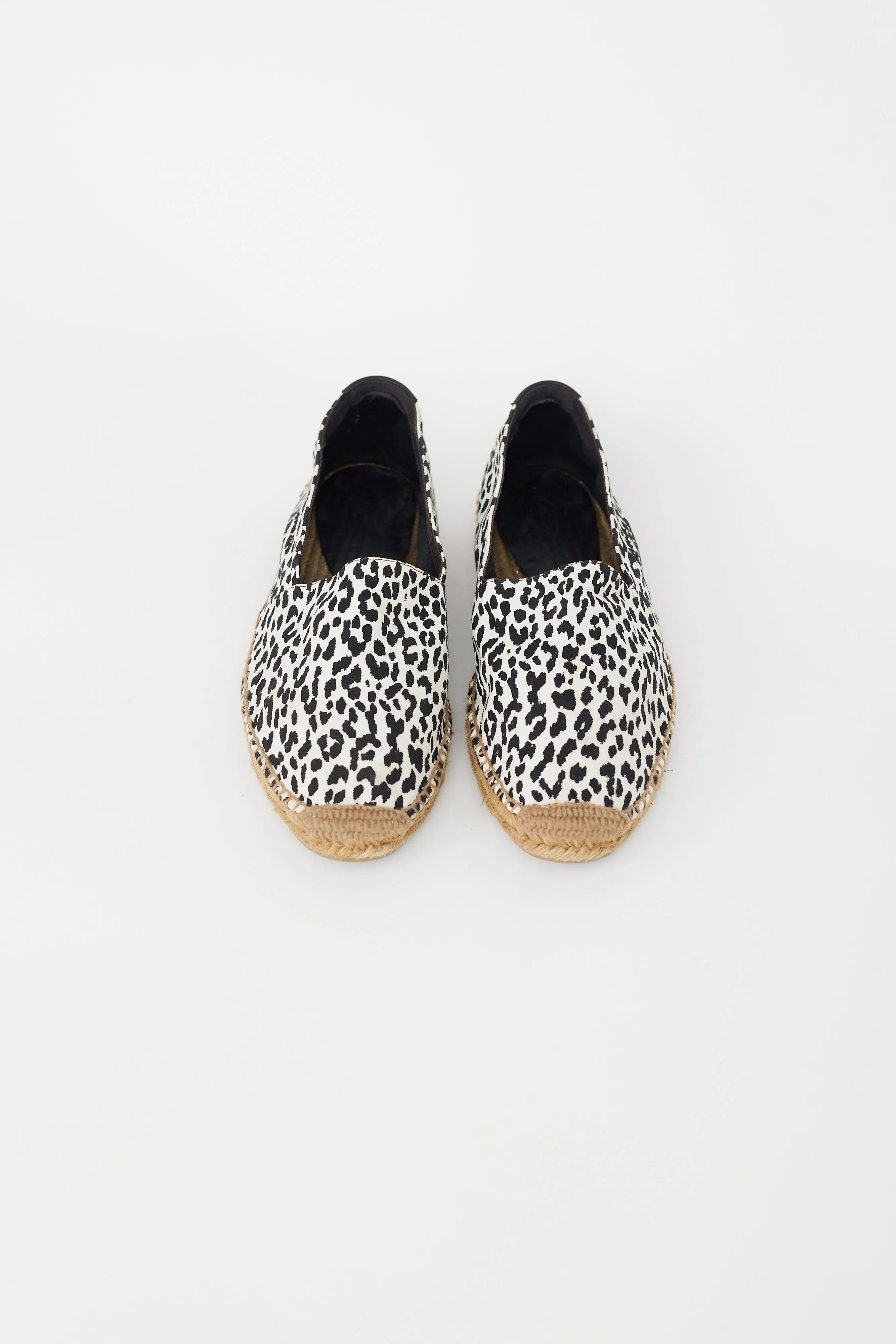 Black & White Canvas Espadrille Loafer
