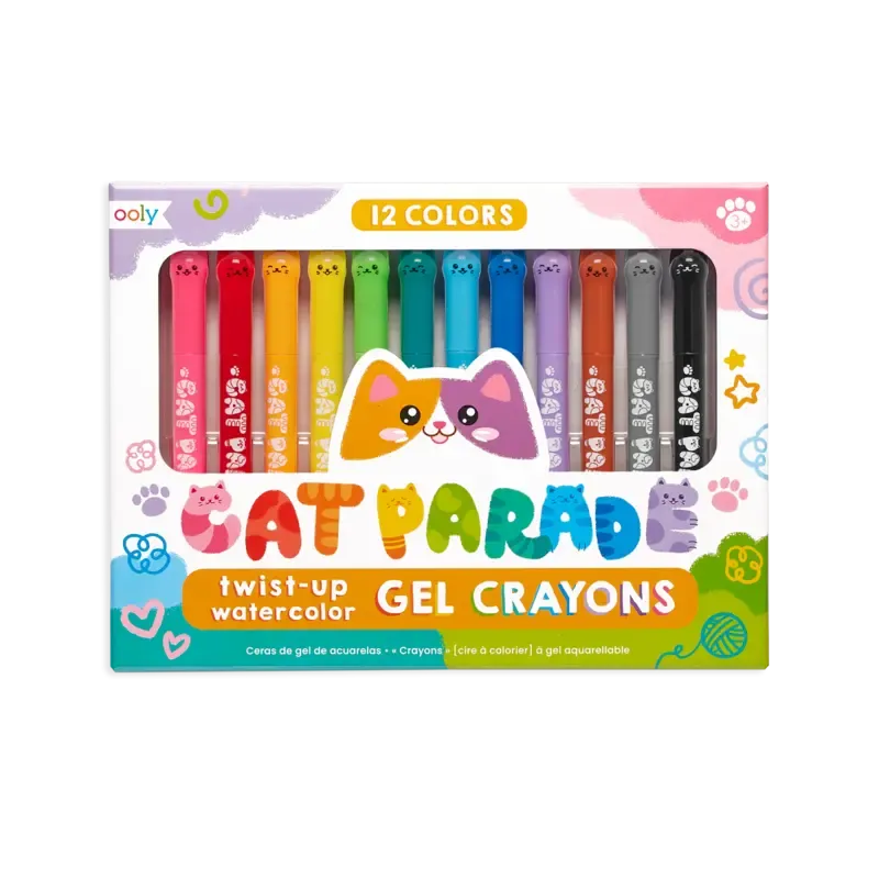 cat parade gel crayons