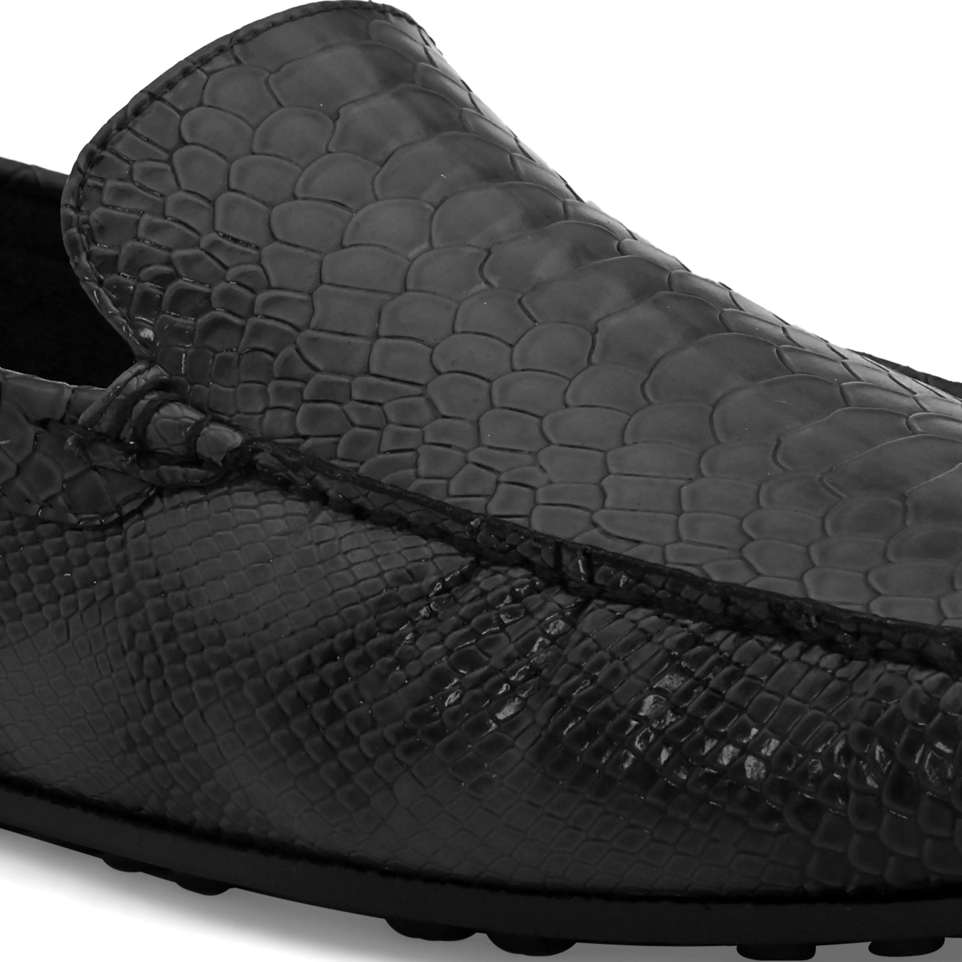 Chord Black Driving Loafers