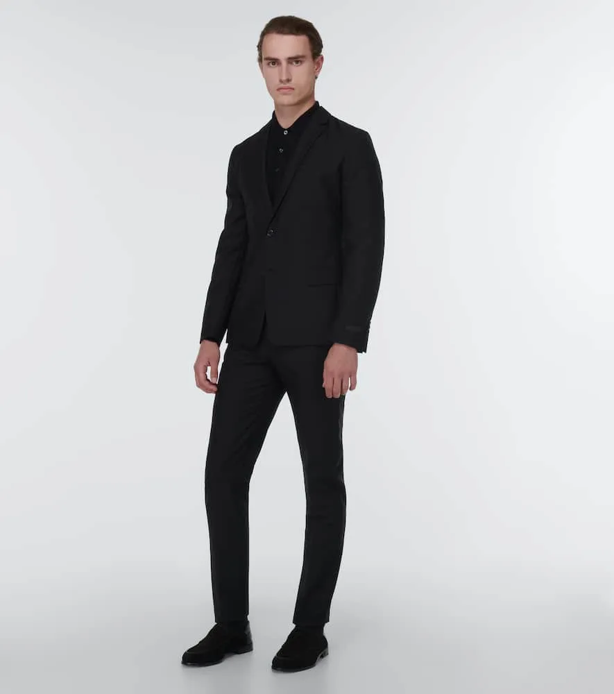 Christian Louboutin Penny No Back suede and croc-effect loafers