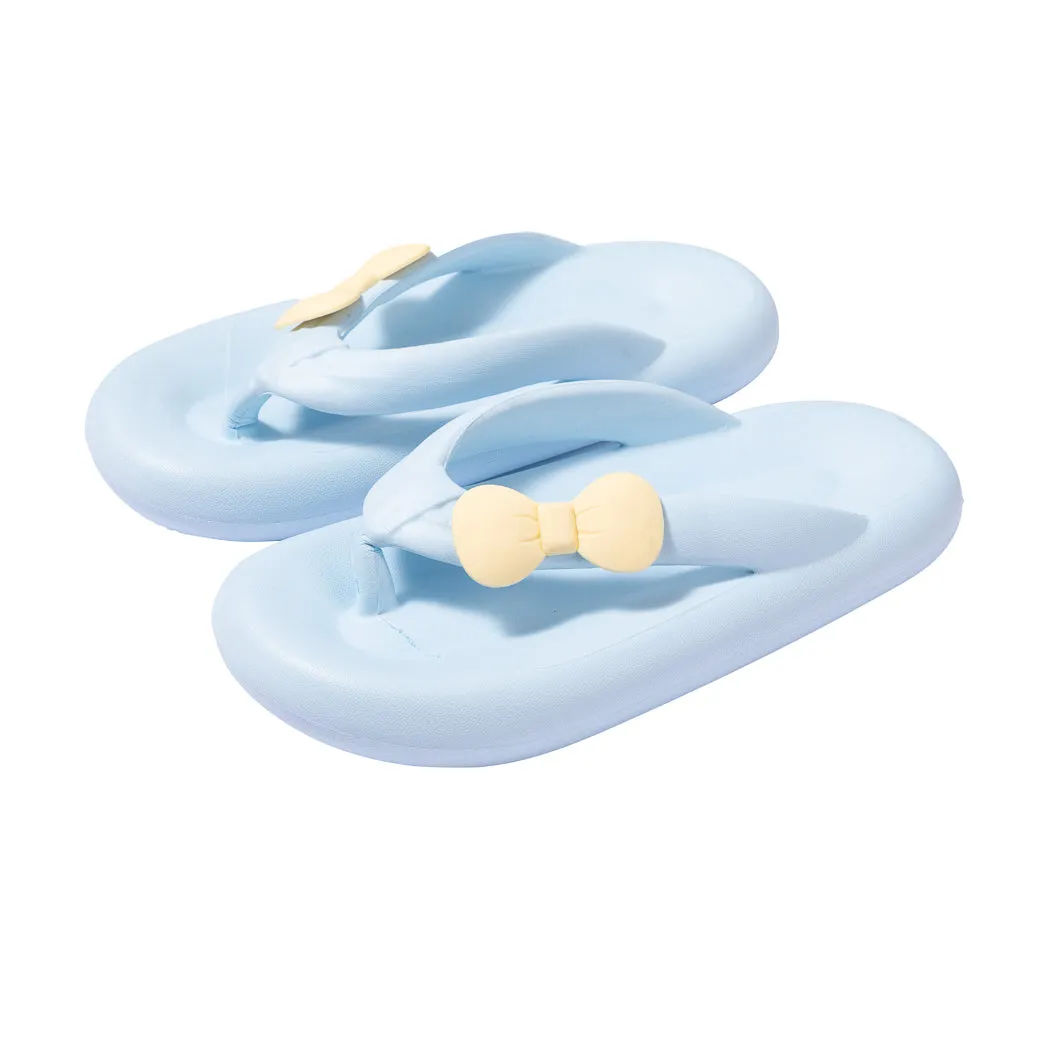 Cute Bow Flip Flops Slippers