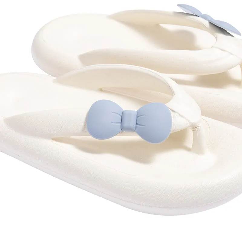 Cute Bow Flip Flops Slippers