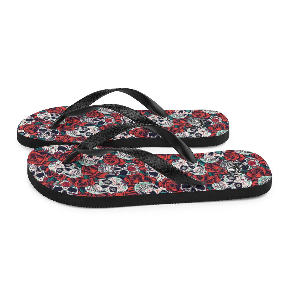Day of the Dead Flip-Flops