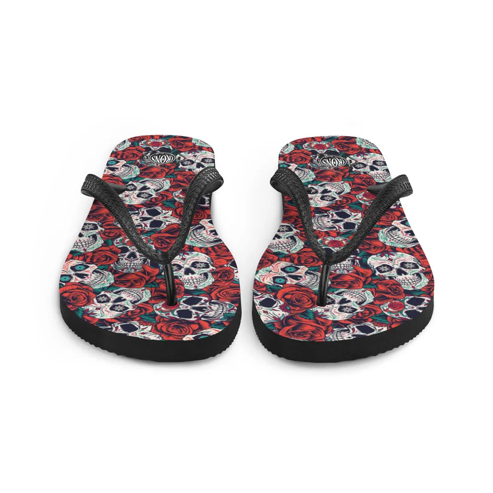 Day of the Dead Flip-Flops
