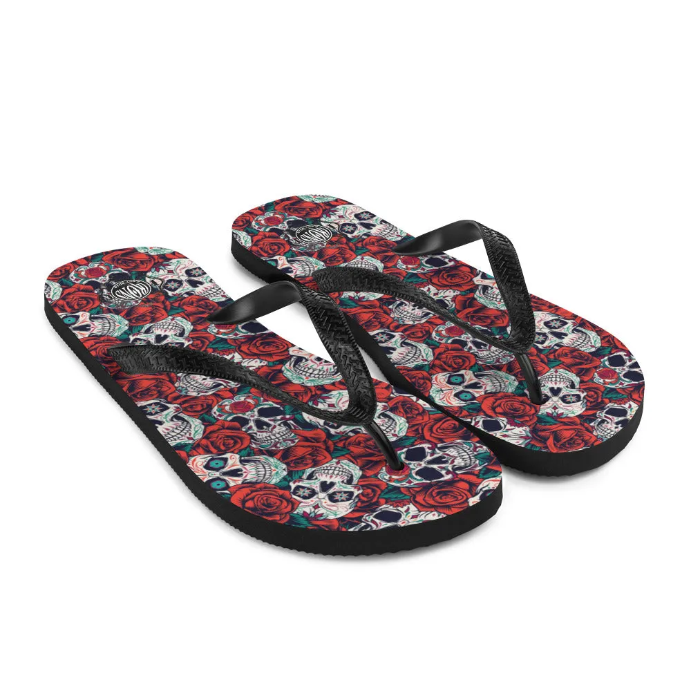 Day of the Dead Flip-Flops