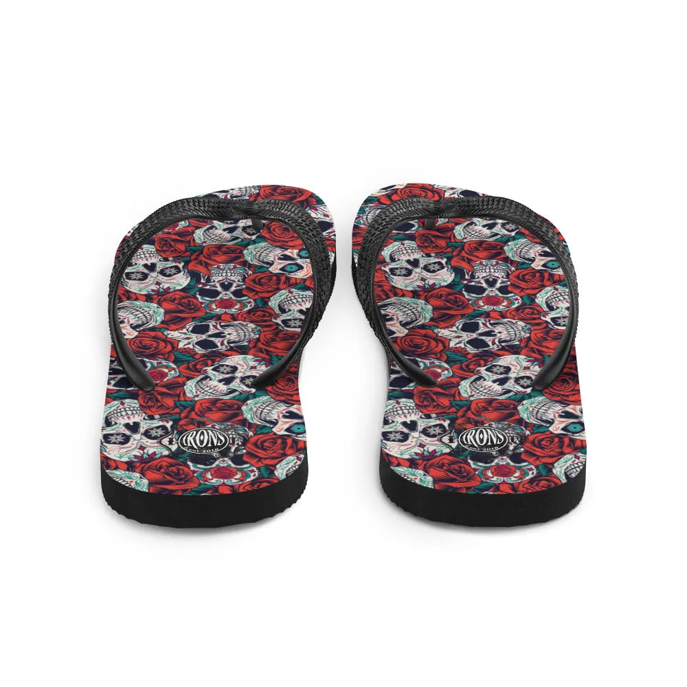 Day of the Dead Flip-Flops