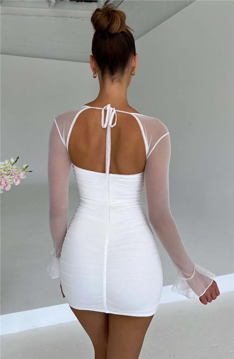 Doris Backless Sexy Mini Dress