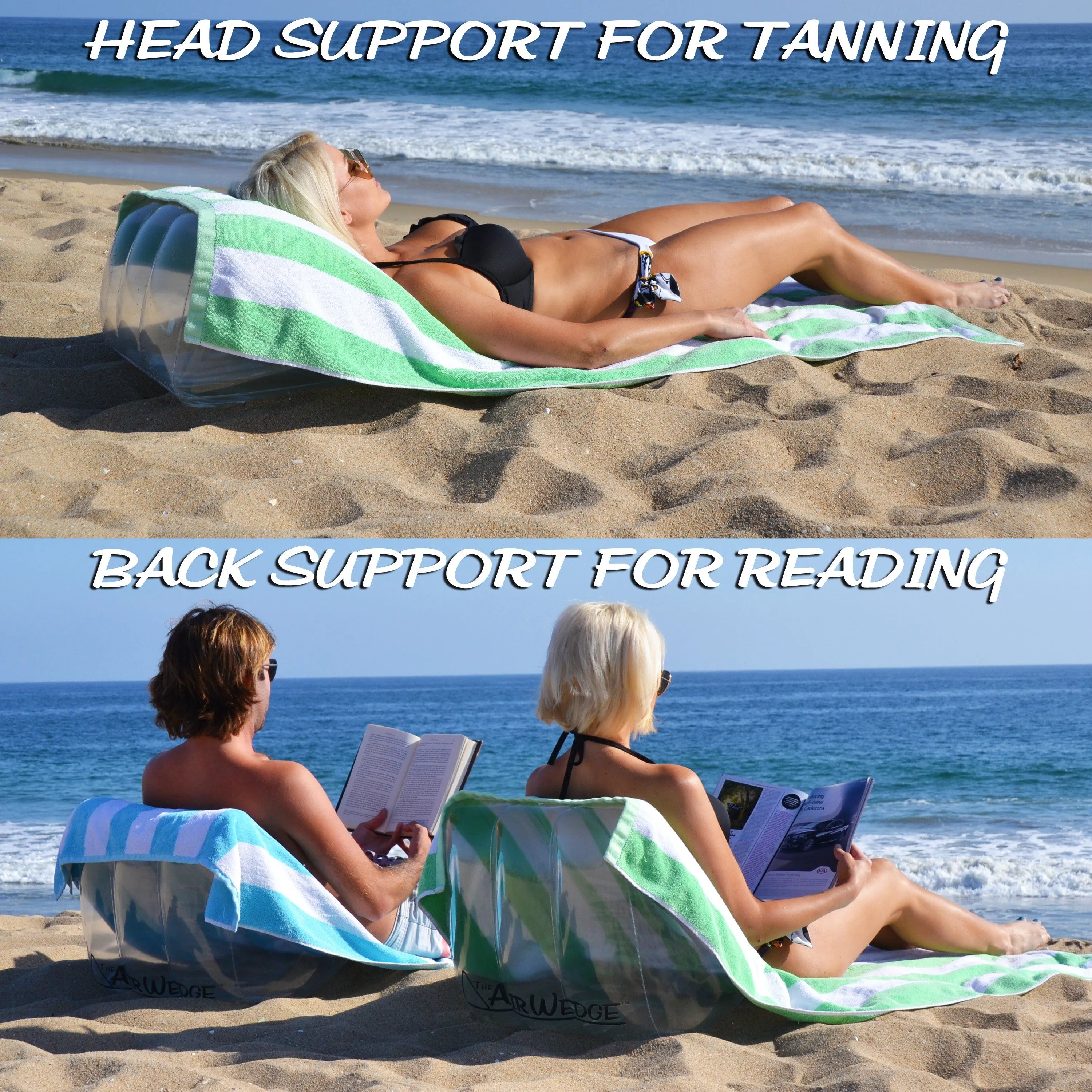 GoSports AirWedge Inflatable Beach Chair