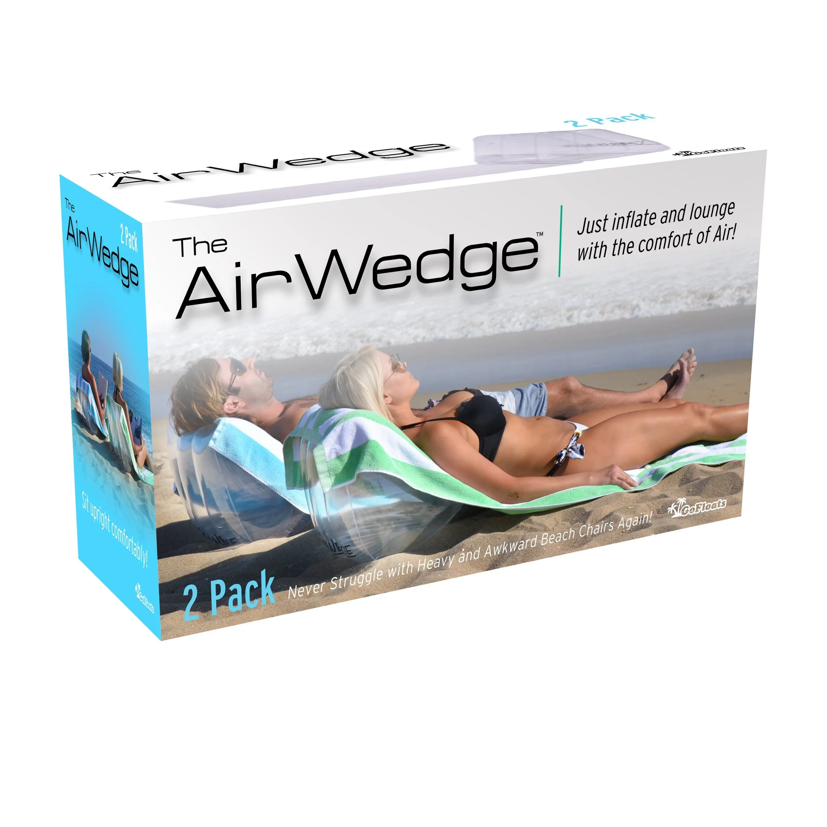 GoSports AirWedge Inflatable Beach Chair