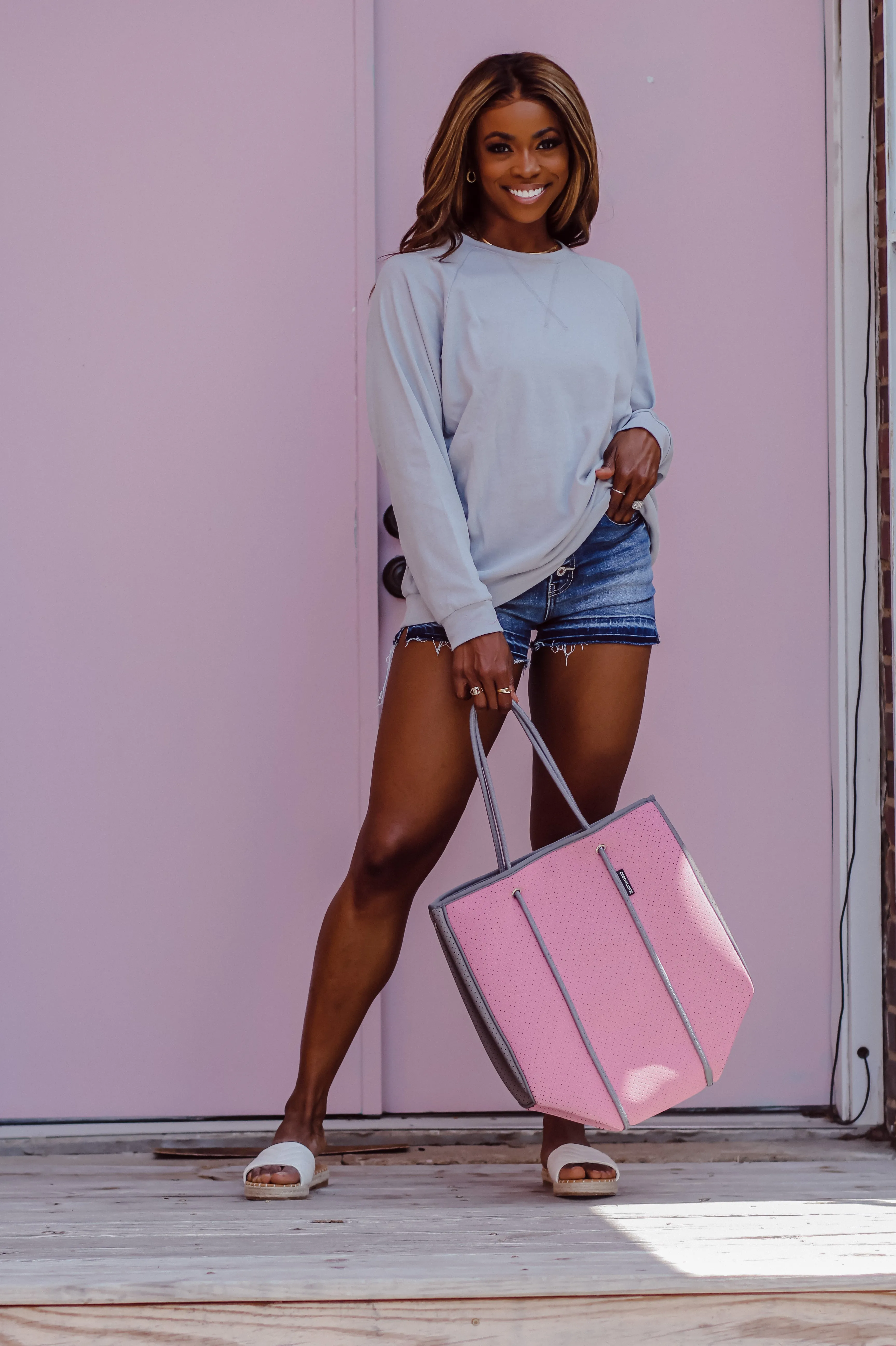 Heather Grey Raglan Sleeve Pullover Top