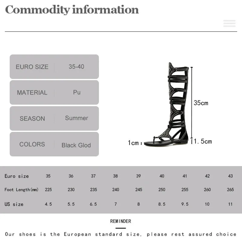 Joskaa 2024 New Flat Gladiator Chunky Sandals