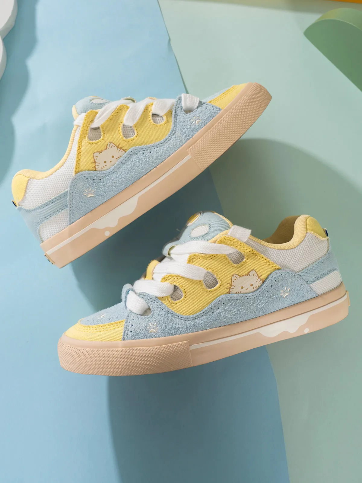 Kitten-Themed Puffer Shoes