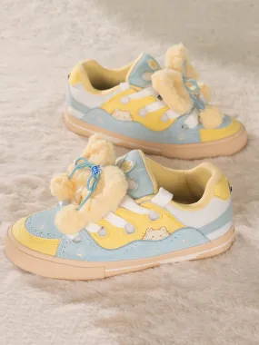 Kitten-Themed Puffer Shoes