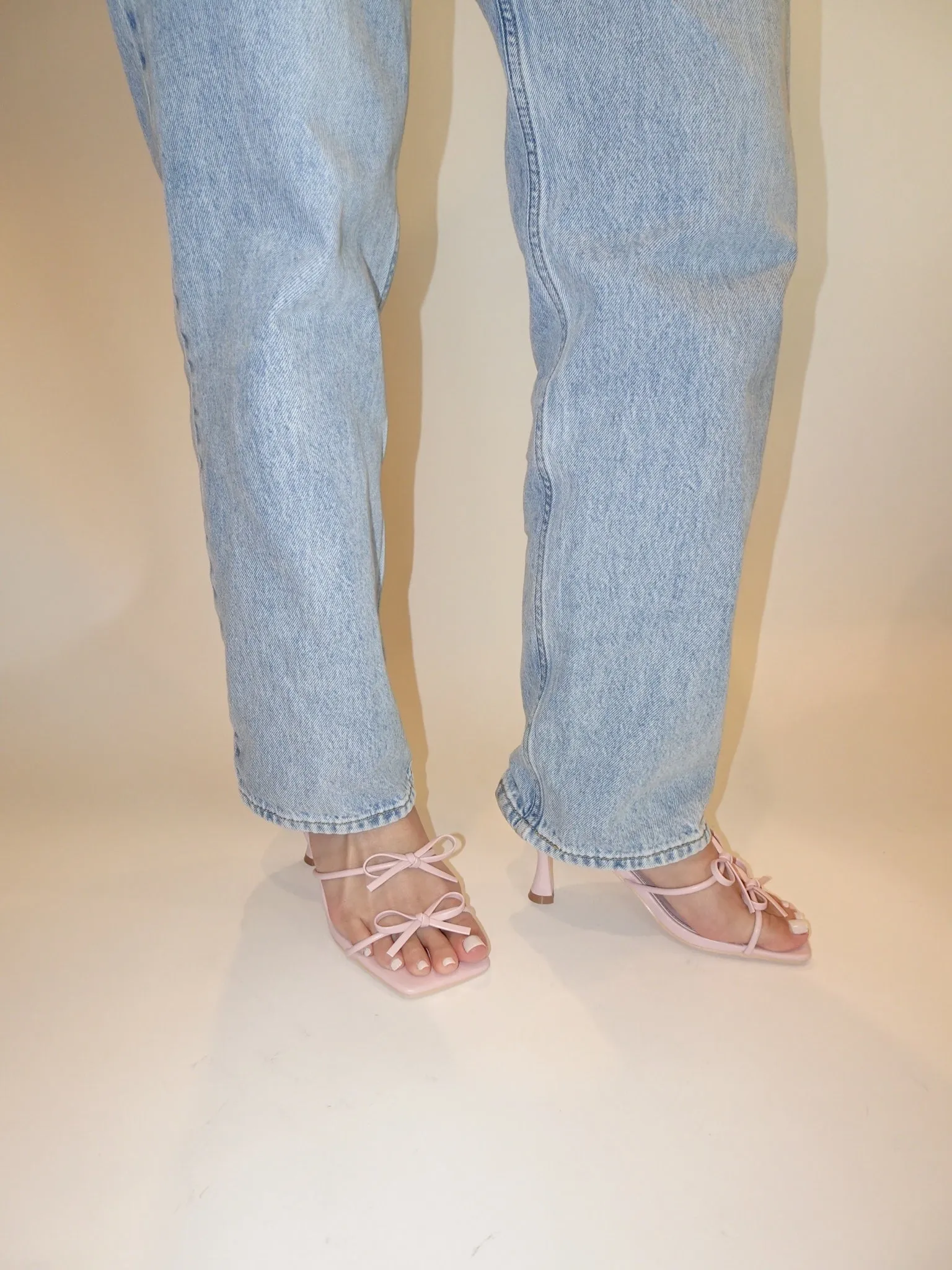 Kitty Bow Heel - Pink