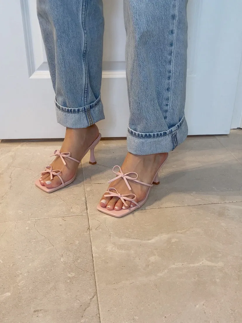 Kitty Bow Heel - Pink