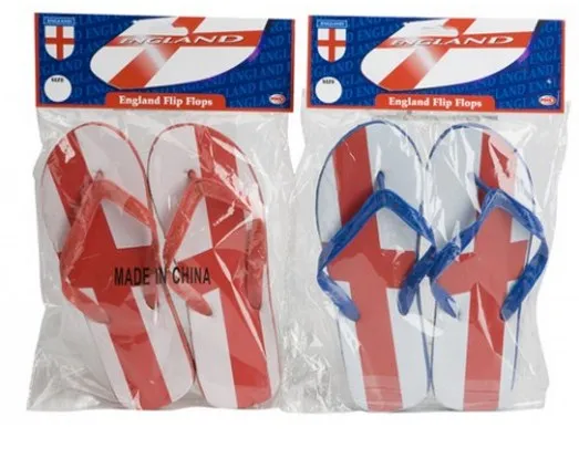 Men's England Design Flip Flops Sizes 8 to 11