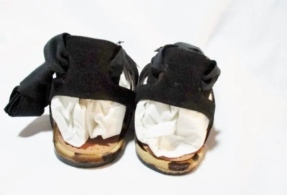 NEW ALAIA PARIS LEOPARD Flat Sandal BLACK Gladiator Shoe 36.5 6 NWT Womens