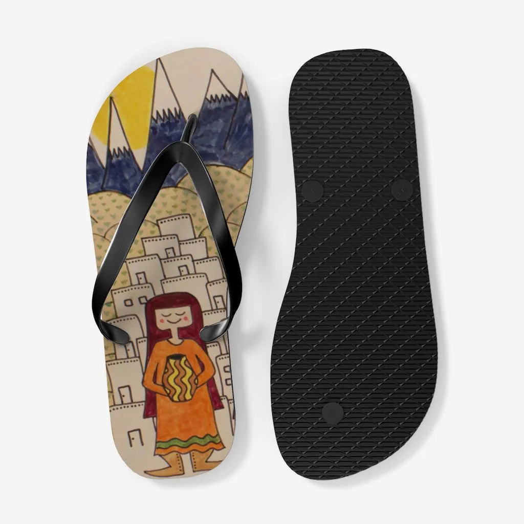 Pueblo Girls Flip Flops