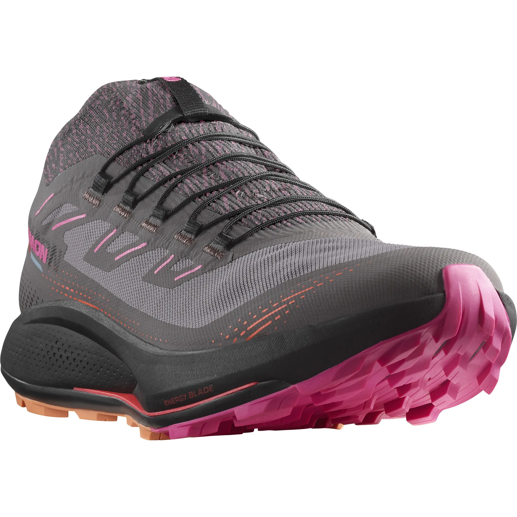 Salomon Men&#x27;s Pulsar Trail Pro 2 Plum Kitten/Black/Pink Glo | Buy Salomon Men&#x27;s Pulsar Trail Pro 2 Plum Kitten/Black/Pink Glo here | Outnorth