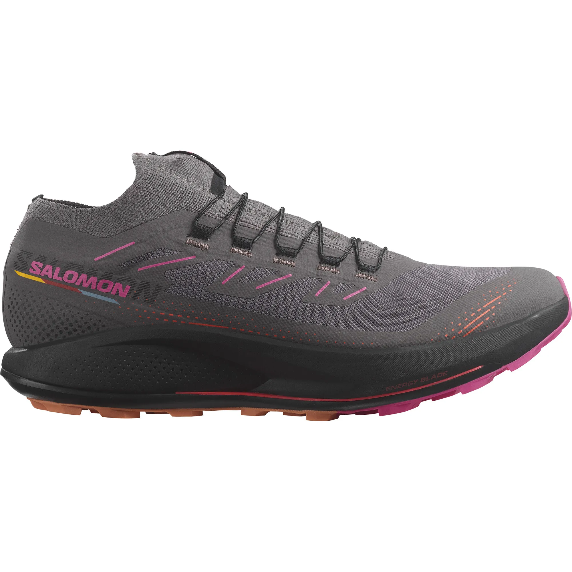 Salomon Men&#x27;s Pulsar Trail Pro 2 Plum Kitten/Black/Pink Glo | Buy Salomon Men&#x27;s Pulsar Trail Pro 2 Plum Kitten/Black/Pink Glo here | Outnorth