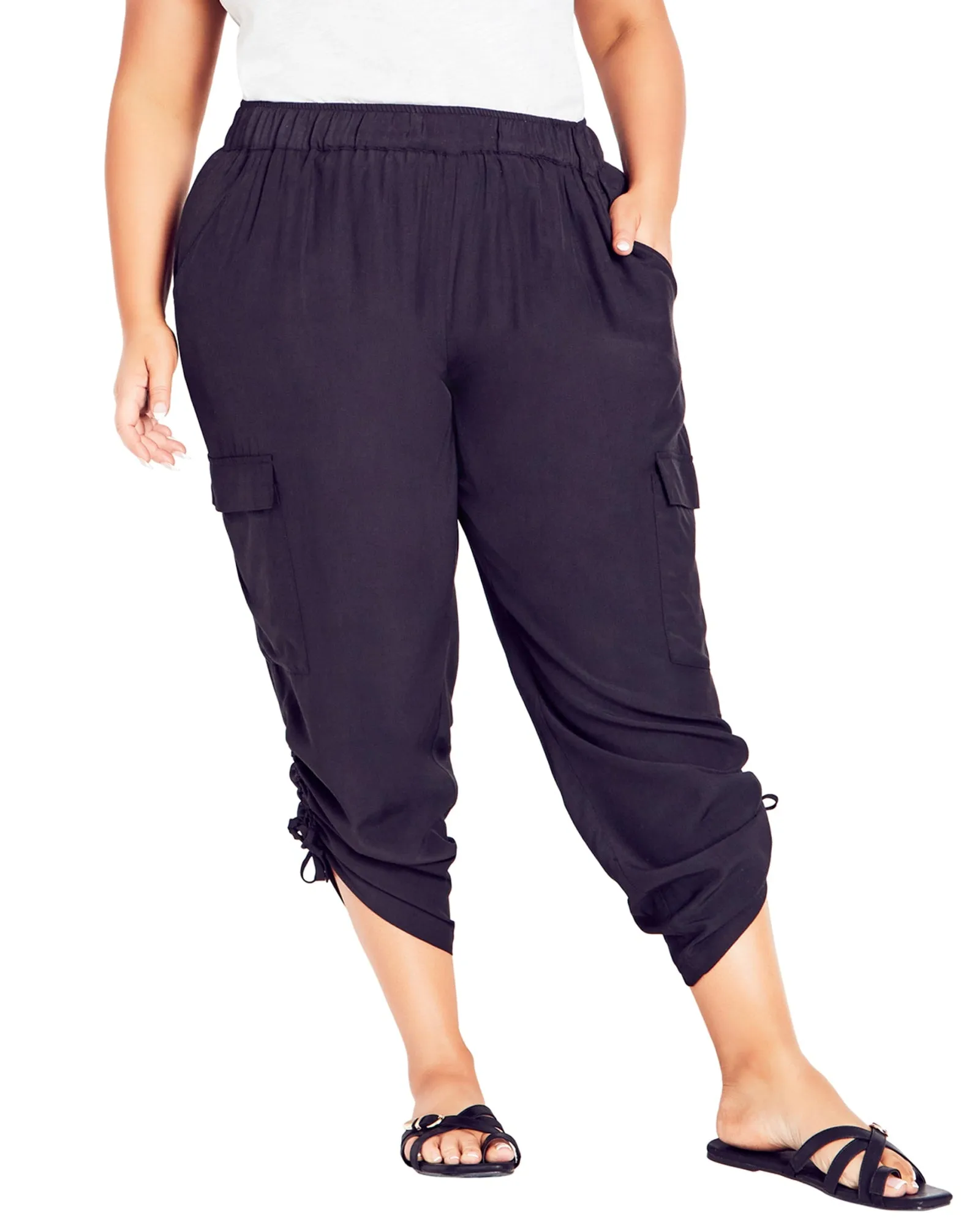 Shiloh Ruched Pant | Black