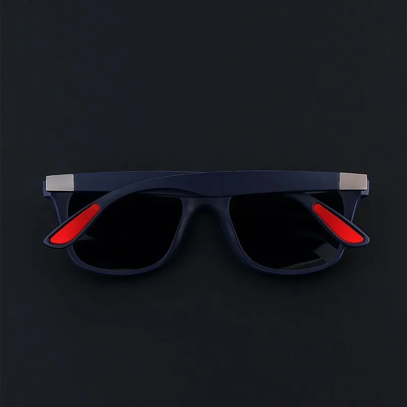Square Frame Retro Polarized Driving Sunglasses