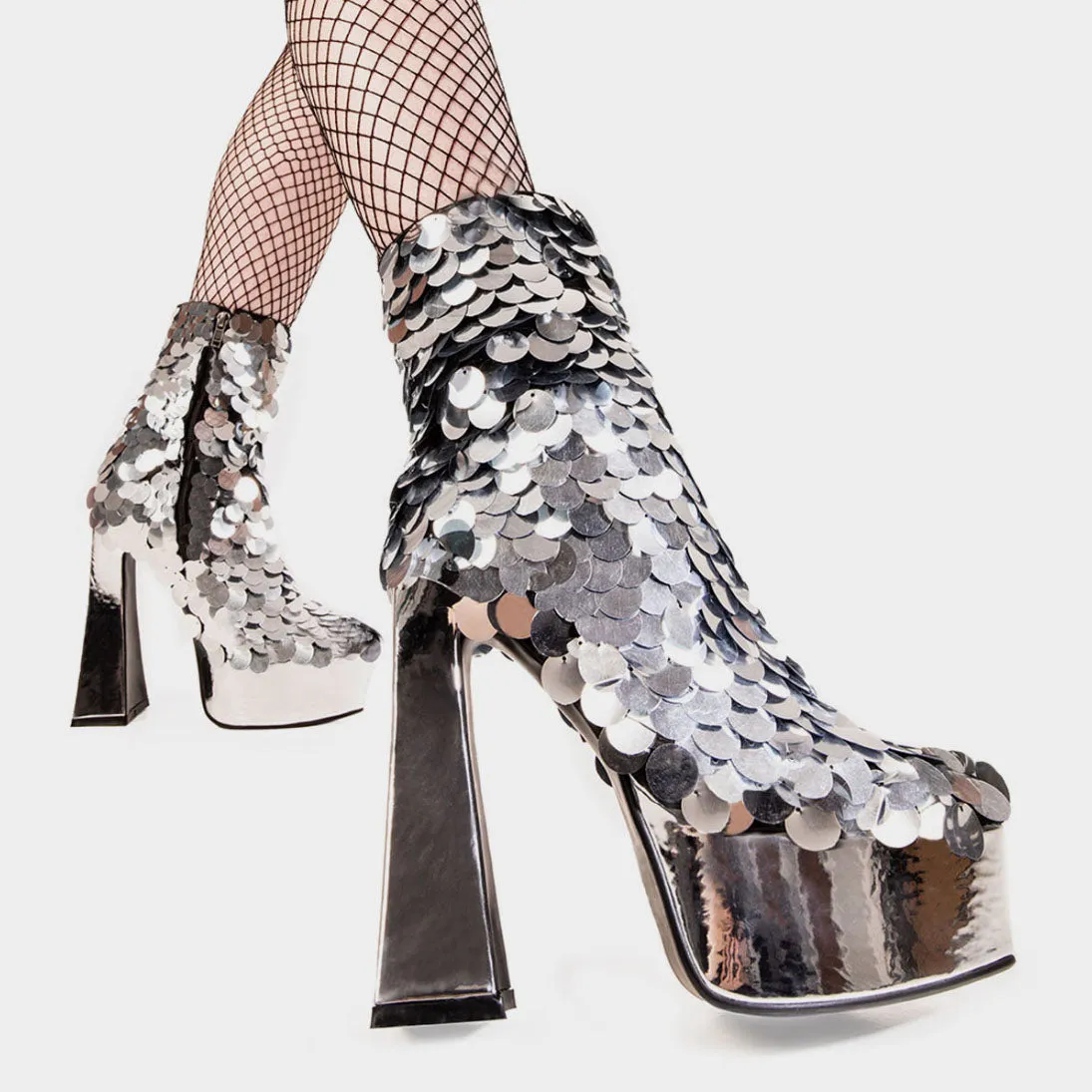 Those Eyes Platform Ankle Boots